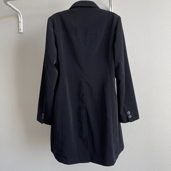 Towne Collection by London Fog Black Long Sleeve Collared Coat Size Medium - Picture 5 of 7
